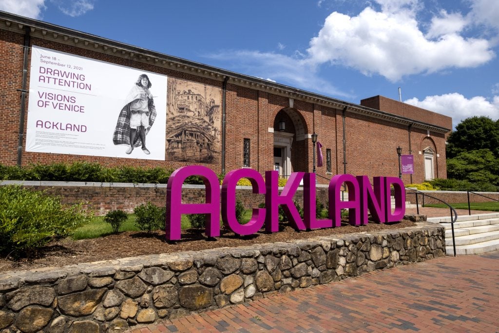 Exterior of the Ackland Art Museum on the campus of U.N.C Chapel Hill.
