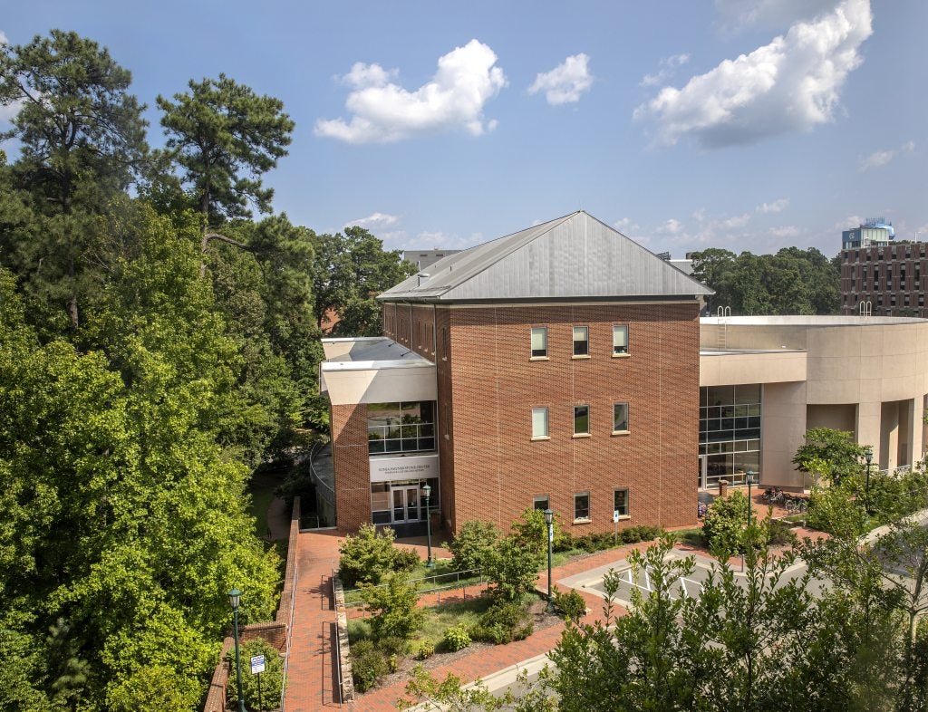 Exterior of the Stone Center on the campus of U.N.C Chapel Hill.