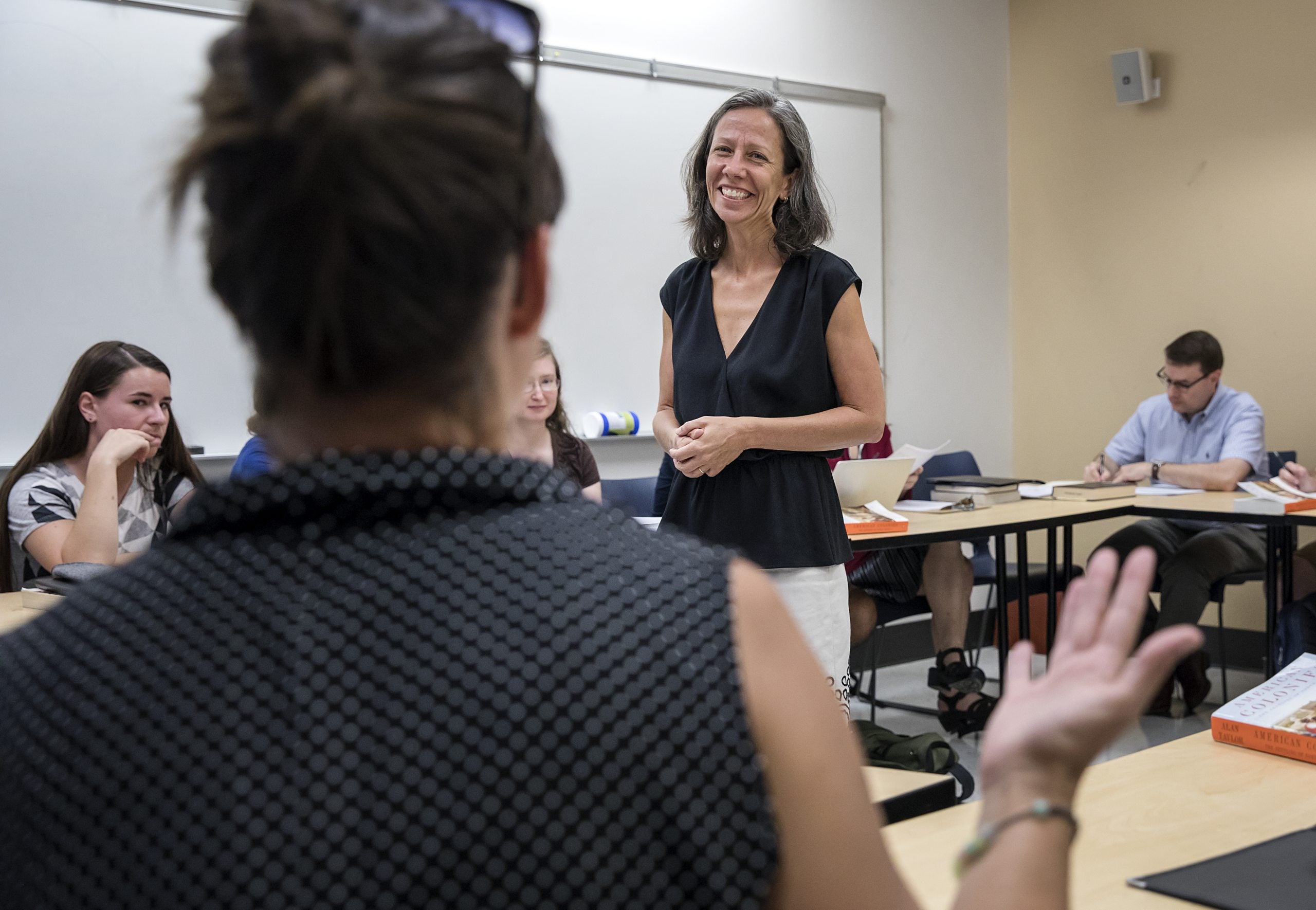 Kathleen DuVal teaches in a Carolina classroom.