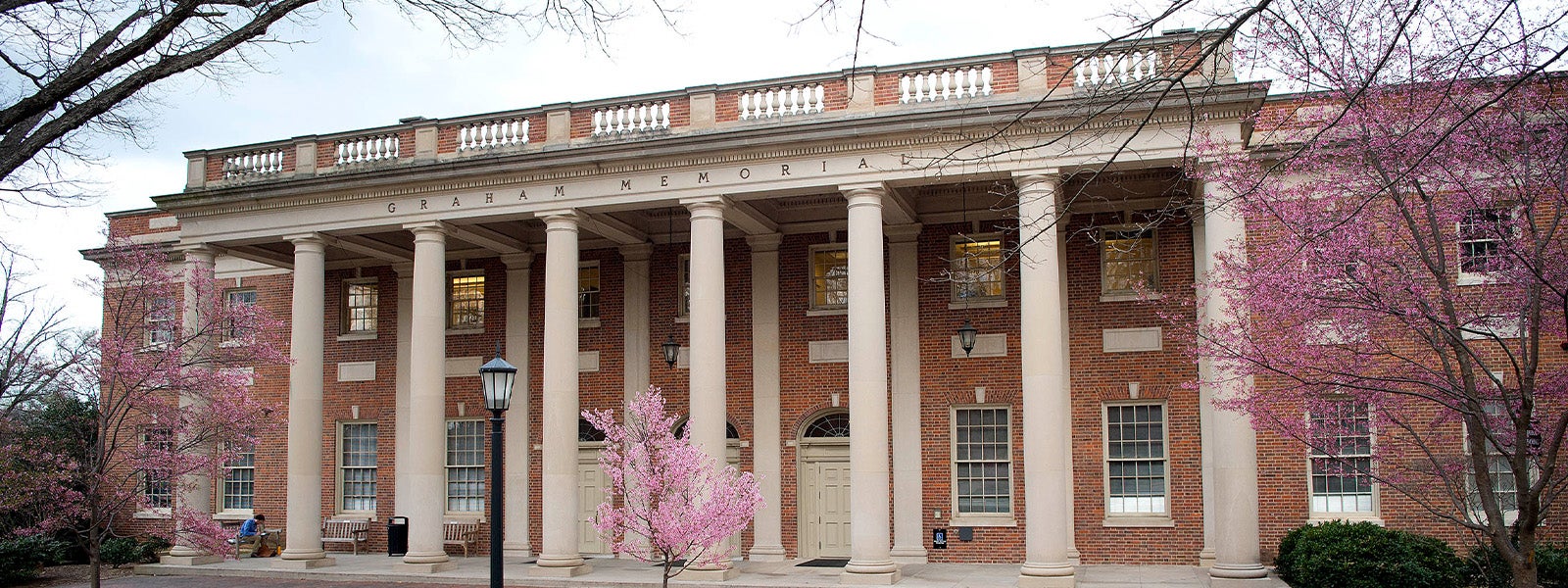 Exterior of Graham Memorial on the campus of UNC-Chapel Hill.