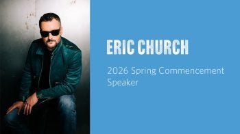 Photo of Eric Church next to text that says, 